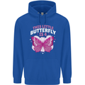 4 Year Old Birthday Butterfly 4th Childrens Kids Hoodie Royal Blue