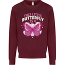 4 Year Old Birthday Butterfly 4th Kids Sweatshirt Jumper Maroon