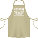 50th Birthday 50 Year Old This Is What Cotton Apron 100% Organic Khaki
