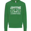 50th Birthday 50 Year Old This Is What Mens Sweatshirt Jumper Irish Green