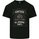 51st Birthday Limited Edition 1972 Mens Cotton T-Shirt Tee Top Black
