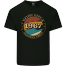 56th Birthday  Vintage Made In 1967 Mens Cotton T-Shirt Tee Top Black
