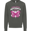 5 Year Old Birthday Butterfly 5th Kids Sweatshirt Jumper Storm Grey