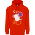 5 Year Old Birthday Girl Magical Unicorn 5th Childrens Kids Hoodie Bright Red