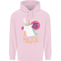5 Year Old Birthday Girl Magical Unicorn 5th Childrens Kids Hoodie Light Pink