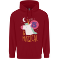 5 Year Old Birthday Girl Magical Unicorn 5th Childrens Kids Hoodie Red