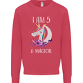 5 Year Old Birthday Magical Unicorn 5th Kids Sweatshirt Jumper Heliconia