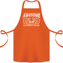 60th Birthday 60 Year Old This Is What Cotton Apron 100% Organic Orange