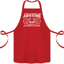 60th Birthday 60 Year Old This Is What Cotton Apron 100% Organic Red