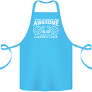 60th Birthday 60 Year Old This Is What Cotton Apron 100% Organic Turquoise