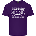 60th Birthday 60 Year Old This Is What Mens Cotton T-Shirt Tee Top Purple