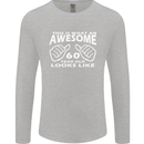 60th Birthday 60 Year Old This Is What Mens Long Sleeve T-Shirt Sports Grey