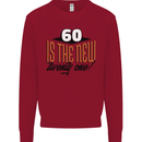 60th Birthday 60 is the New 21 Funny Kids Sweatshirt Jumper Red