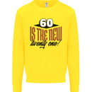 60th Birthday 60 is the New 21 Funny Kids Sweatshirt Jumper Yellow