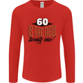 60th Birthday 60 is the New 21 Funny Mens Long Sleeve T-Shirt Red