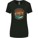 60th Birthday  Vintage Made In 1963 Womens Wider Cut T-Shirt Black