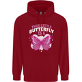 6 Year Old Birthday Butterfly 6th Childrens Kids Hoodie Red