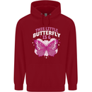 6 Year Old Birthday Butterfly 6th Childrens Kids Hoodie Red