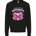 6 Year Old Birthday Butterfly 6th Kids Sweatshirt Jumper Black