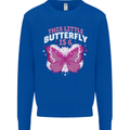 6 Year Old Birthday Butterfly 6th Kids Sweatshirt Jumper Royal Blue