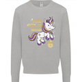 6 Year Old Birthday Girl Magical Unicorn 6th Kids Sweatshirt Jumper Sports Grey