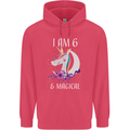 6 Year Old Birthday Magical Unicorn 6th Childrens Kids Hoodie Heliconia
