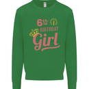 6th Birthday Girl 6 Year Old Princess Kids Sweatshirt Jumper Irish Green