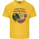 6th Mermaid Birthday 6 Year Old Kids T-Shirt Childrens Yellow