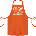 70th Birthday 70 Year Old This Is What Cotton Apron 100% Organic Orange