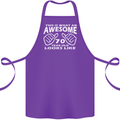 70th Birthday 70 Year Old This Is What Cotton Apron 100% Organic Purple