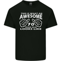 70th Birthday 70 Year Old This Is What Mens Cotton T-Shirt Tee Top Black