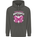 7 Year Old Birthday Butterfly 7th Childrens Kids Hoodie Storm Grey