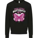 7 Year Old Birthday Butterfly 7th Kids Sweatshirt Jumper Black