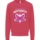 7 Year Old Birthday Butterfly 7th Kids Sweatshirt Jumper Heliconia