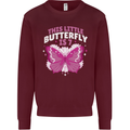 7 Year Old Birthday Butterfly 7th Kids Sweatshirt Jumper Maroon