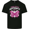 7 Year Old Birthday Butterfly 7th Kids T-Shirt Childrens Black