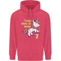 7 Year Old Birthday Girl Magical Unicorn 7th Childrens Kids Hoodie Heliconia