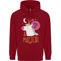 7 Year Old Birthday Girl Magical Unicorn 7th Childrens Kids Hoodie Red