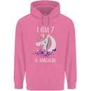 7 Year Old Birthday Magical Unicorn 7th Childrens Kids Hoodie Azalea
