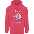 7 Year Old Birthday Magical Unicorn 7th Childrens Kids Hoodie Heliconia