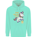8 Year Old Birthday Girl Magical Unicorn 8th Childrens Kids Hoodie Peppermint
