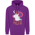 8 Year Old Birthday Girl Magical Unicorn 8th Childrens Kids Hoodie Purple