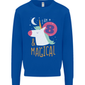 8 Year Old Birthday Girl Magical Unicorn 8th Kids Sweatshirt Jumper Royal Blue