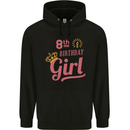 8th Birthday Girl 8 Year Old Princess Childrens Kids Hoodie Black