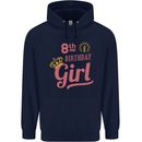 8th Birthday Girl 8 Year Old Princess Childrens Kids Hoodie Navy Blue
