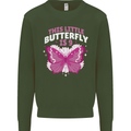 9 Year Old Birthday Butterfly 9th Kids Sweatshirt Jumper Forest Green