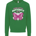 9 Year Old Birthday Butterfly 9th Kids Sweatshirt Jumper Irish Green