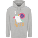 9 Year Old Birthday Girl Magical Unicorn 9th Childrens Kids Hoodie Sports Grey