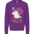 9 Year Old Birthday Girl Magical Unicorn 9th Kids Sweatshirt Jumper Purple