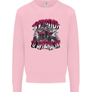 ATV Quad Biking Adrenaline Biker Off Road Mens Sweatshirt Jumper Light Pink